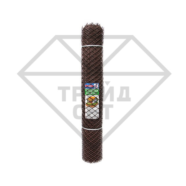 Пластиковая заборная решетка, З-40/1,5/10, коричневая