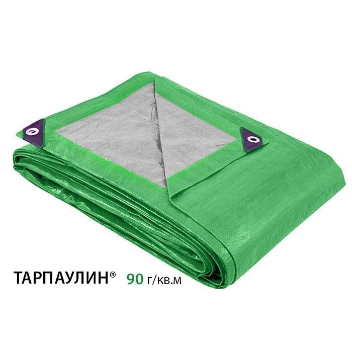 Тент строительный 120гр/м2, 3м х 6м, шаг люверсов 0,5 м